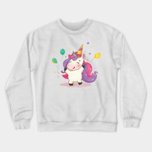 Unicorn Party Crewneck Sweatshirt